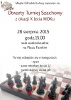 Turniej szachowy z okazji X-lecia Miejskiego Ośrodka Kultury